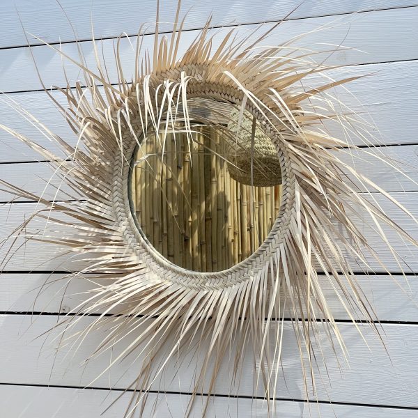 Handgemaakte Palmblad Spiegel Wild palm